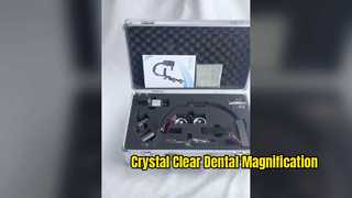 Lihat Demo kaca pembesar lampu depan medis Loupes Gigi