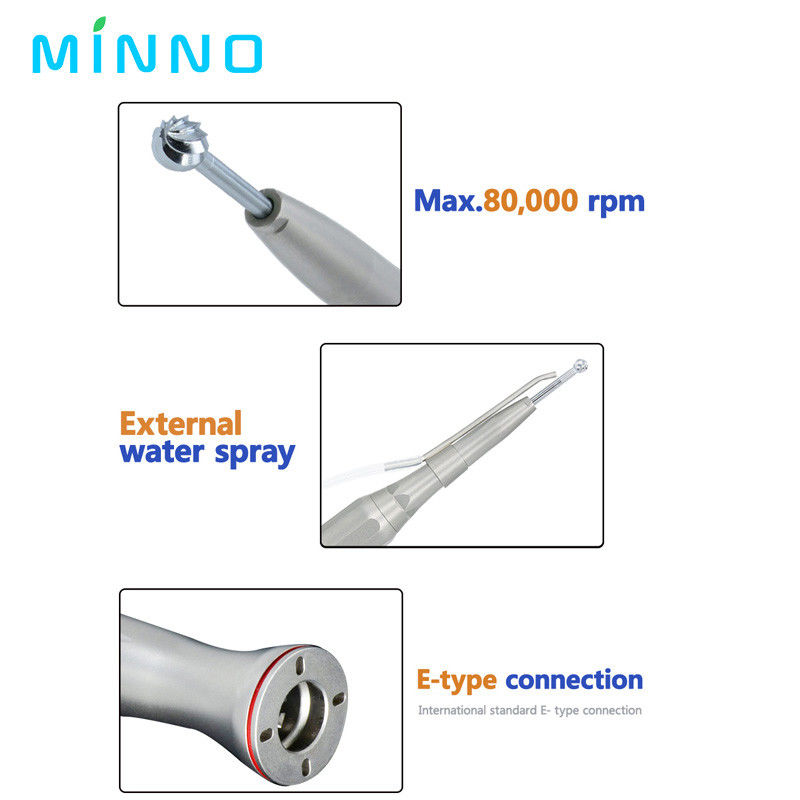 SS Contra Angle Surgical Handpiece 0.3Mpa-0.4Mpa Handpiece Tipe E