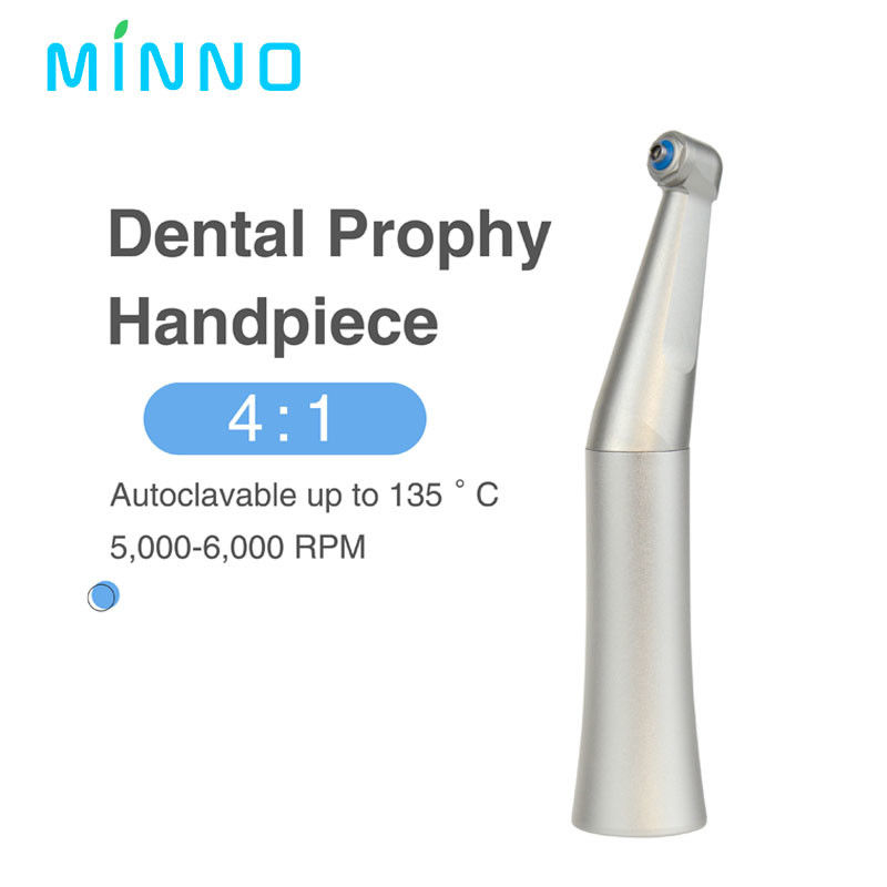 Contra Angle 4:1 Kecepatan lambat Prophy Handpiece E Type Connection