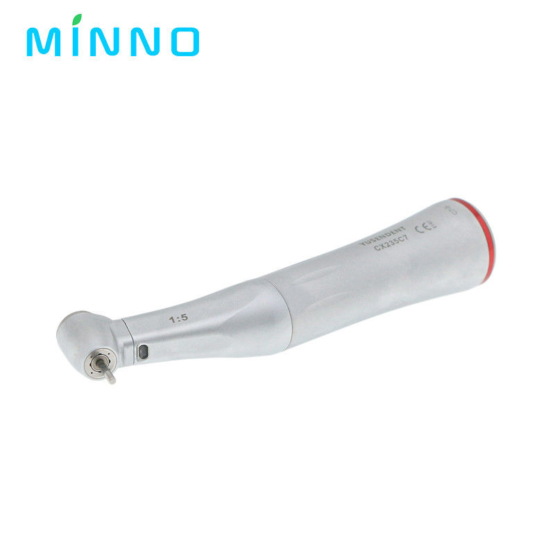 COXO 1:5 Meningkat Kecepatan Rendah Handpiece Gigi Contra Angle LED Fiber Optic Handpiece