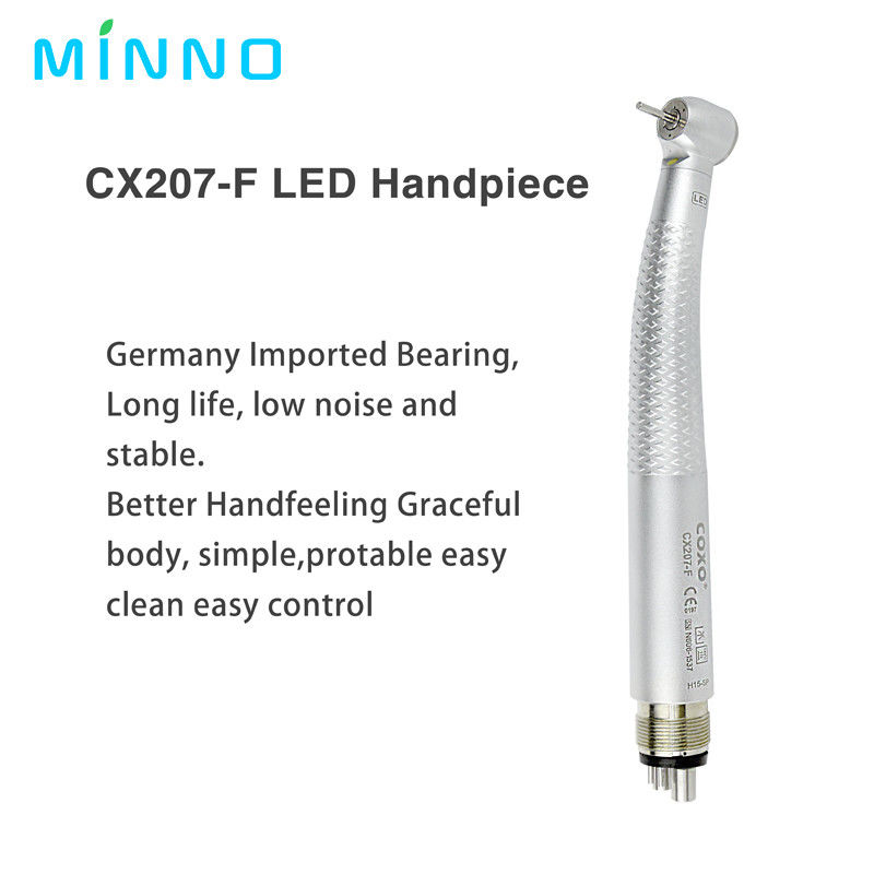 300000rpm Coxo High Speed Handpiece 4 Hole LED Dental Handpiece dengan 3 Way Spray