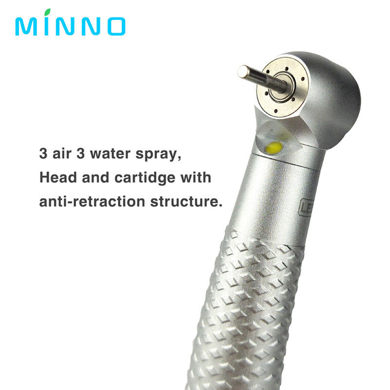 300000rpm Coxo High Speed Handpiece 4 Hole LED Dental Handpiece dengan 3 Way Spray