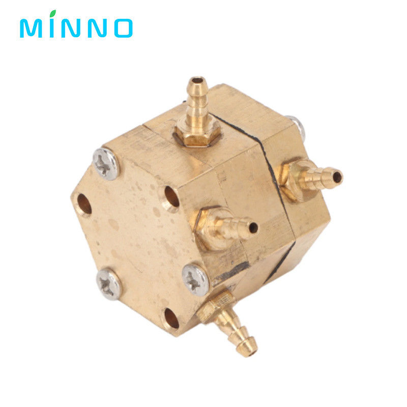 Dental Water Valve Regulator Hexagonal Mudah Menginstal Dental Water Pressure Valve Tembaga Passability Tinggi Firm