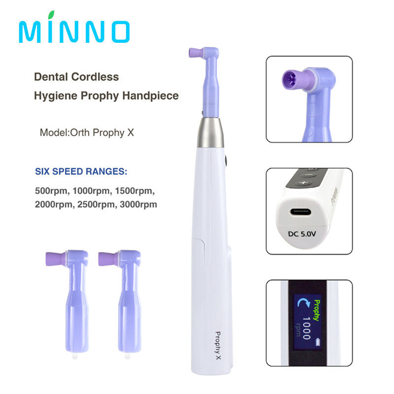 Dental Cordless Polishing Wireless Electric Motor With Prophy Angles Mesin Alat Gigi
