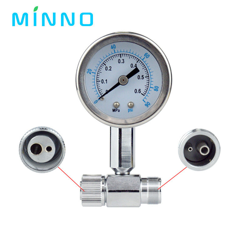 Turbin gigi Manometer Untuk Kecepatan Tinggi Dan Rendah Handpiece Pressure Gauge Uji Tekanan Udara