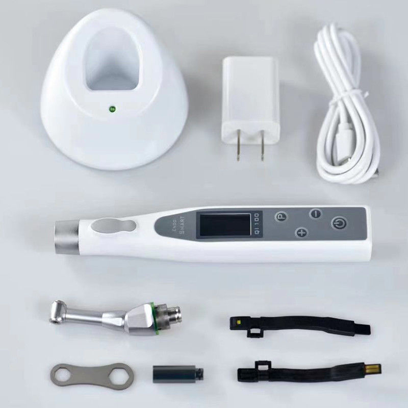 Dental Wireless Endo Motor dengan lampu LED EndoMotor 16:1 Dental Reduction Contra Angle