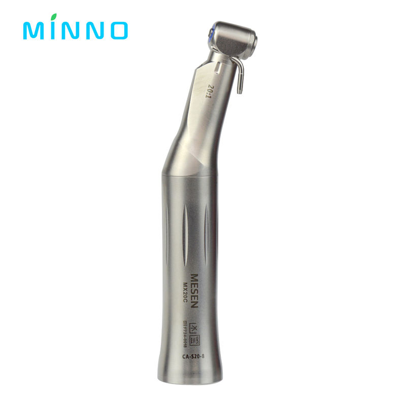 20/1 Implantasi Motor Contra Angle Eksternal Air Spray Kecepatan Rendah Handpiece Tidak Ada LED Bor Alat Kedokteran Gigi
