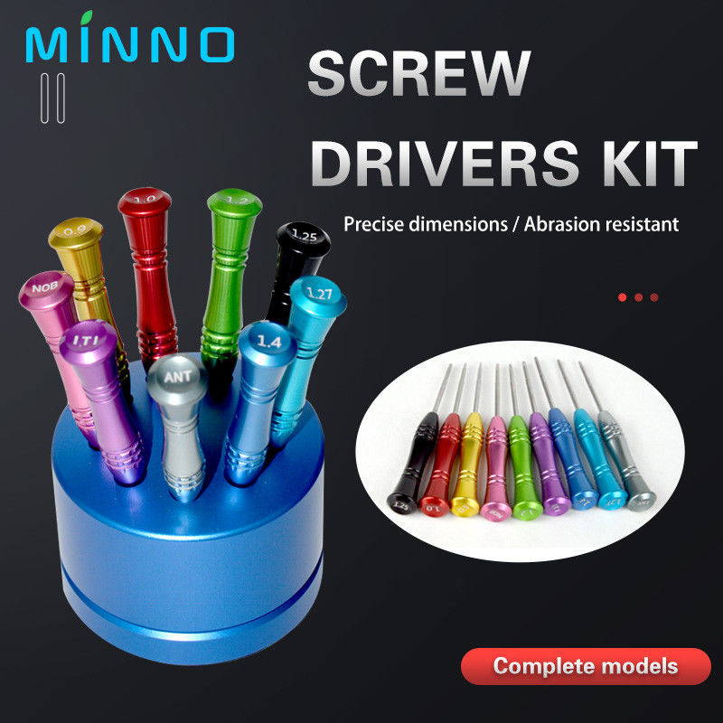 1PC Dental Implant Screw Driver Stainless Steel Micro Screwdriver dengan Handle untuk Implan Alat Pengeboran