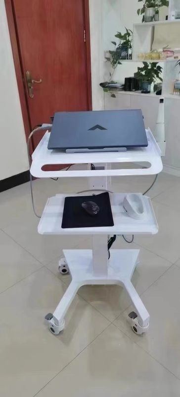 Medical Trolley Stand Peralatan Lab Gigi Silent Wheel Oral 3D Scanner Holder Host Mobil Cart Dengan Brake Socket Dentis