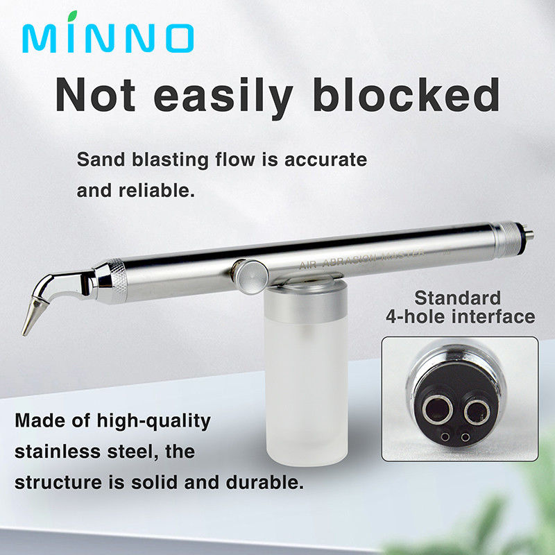 Dental Sandblasting Gun Aluminium Oxide Jet Instruments Tools Whitening Polishing Kit Air Abrasion Polisher 2/4hole Bicar