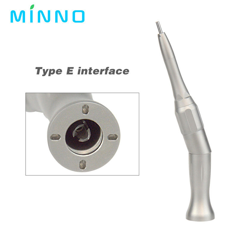 Dental Low Speed Handpiece Dengan Led Fiber Optic Stainless Steel Kecepatan Meningkatkan Contra Angle Air Spray Medis