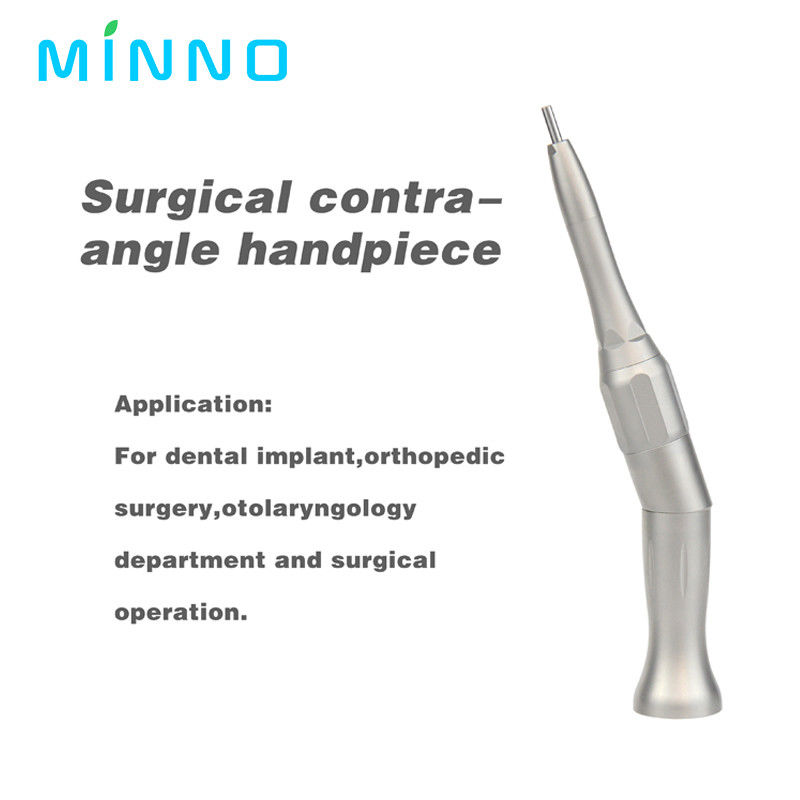 Dental Low Speed Handpiece Dengan Led Fiber Optic Stainless Steel Kecepatan Meningkatkan Contra Angle Air Spray Medis