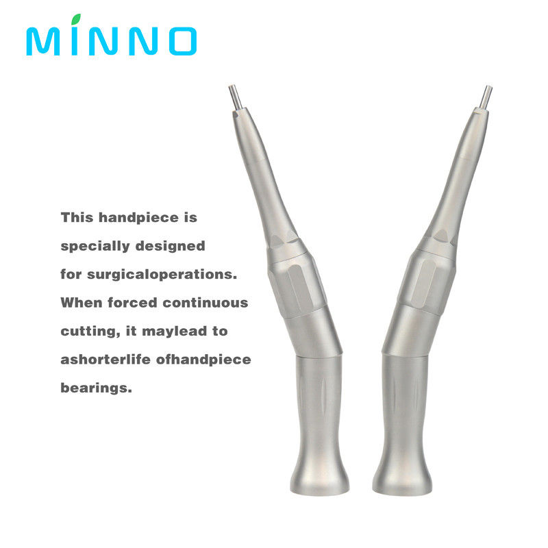 Dental Low Speed Handpiece Dengan Led Fiber Optic Stainless Steel Kecepatan Meningkatkan Contra Angle Air Spray Medis