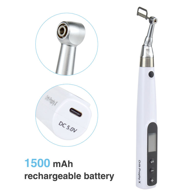 Dental Electric Wireless lPRS system Motor Ortodontik Dental Electric Wireless IPR System Ortodontik & Polishing 2-in-1 Motor Type-C Charging Port